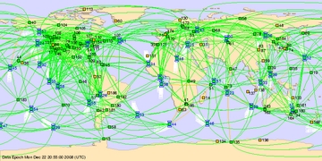 JPL GPS Integrity Monitor map